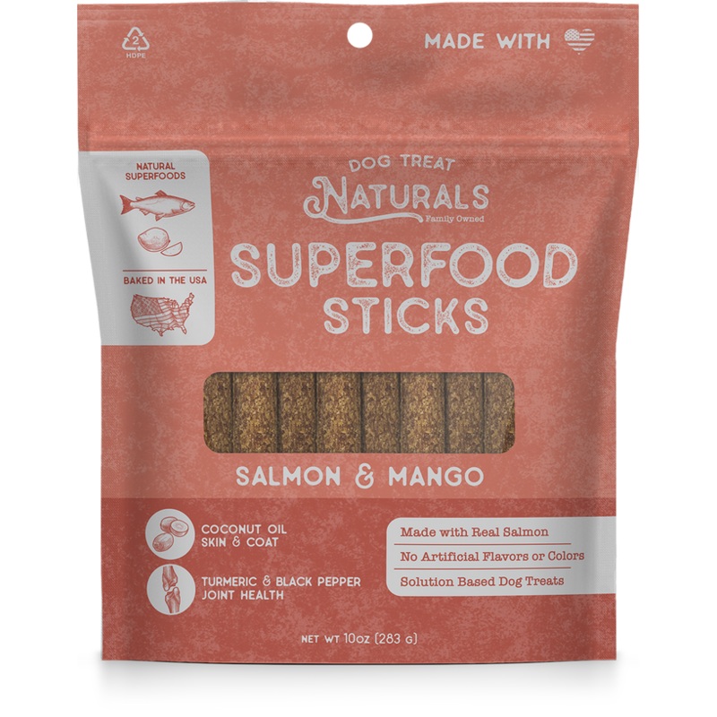 Dog Treat Naturals Salmon & Mango Superfood Sticks Dog Treats (Copy)