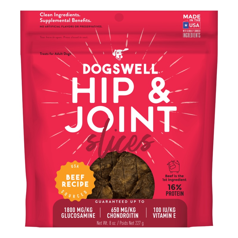 DOGSWELL Hip & Joint Slices Beef Dog Treats