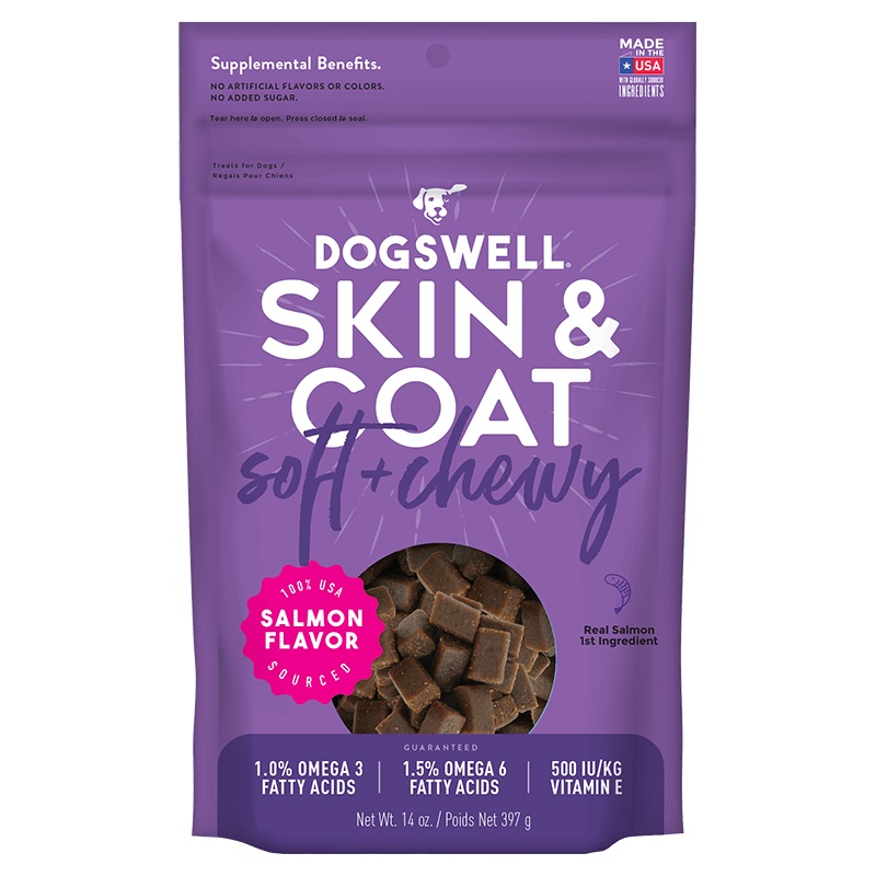 Dogswell Soft & Chewy Skin & Coat Salmon Dog Treats