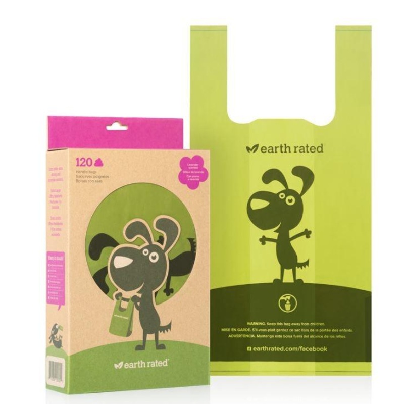 Earth Rated Refill Tie Handle Bags Lavender Scented (120 Count)