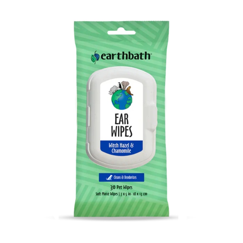 Earthbath Ear Wipes with Witch Hazel & Chamomile for Dogs and Cats