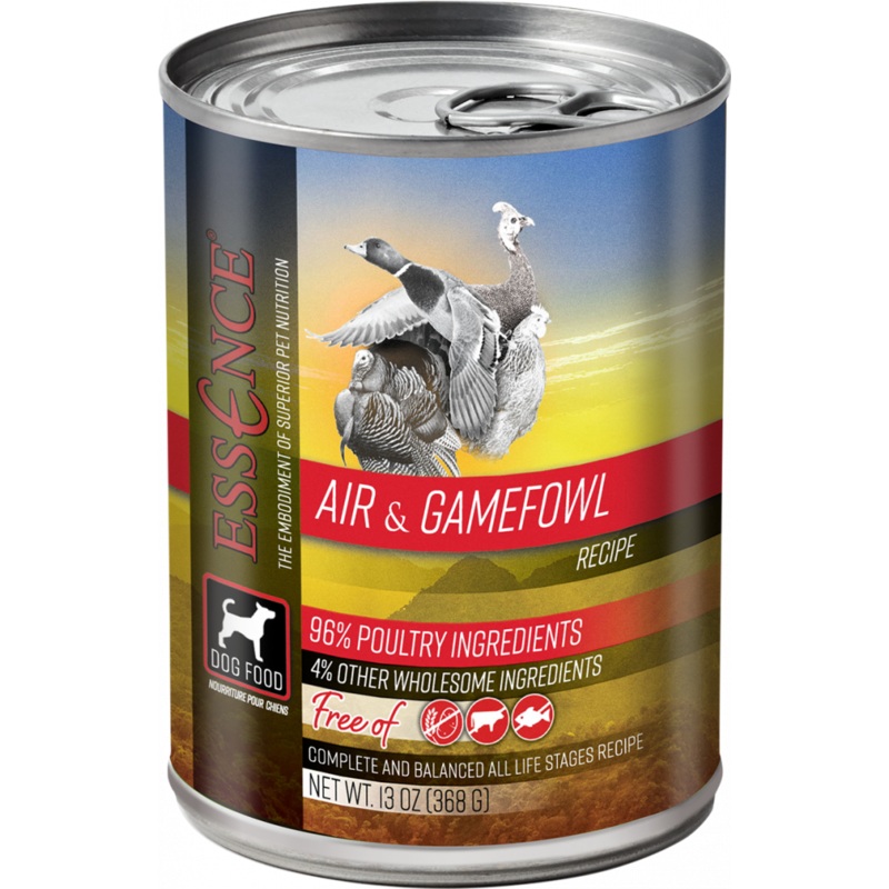 Essence Grain Free Air & Game Fowl Recipe Canned Dog Food (13-oz, single)
