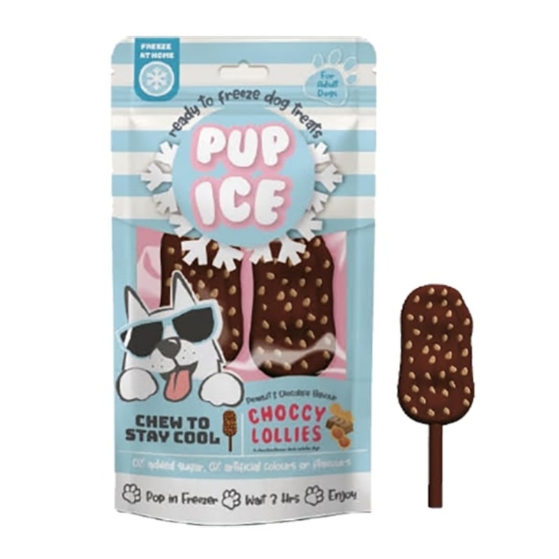 Ethical Pet Choccy Lollies Chocolate & Peanut Butter Flavor Dog Treats