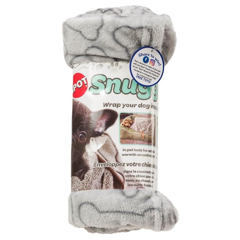 Ethical Pet Grey Bones Snuggler Blanket (40 in x 60 in)