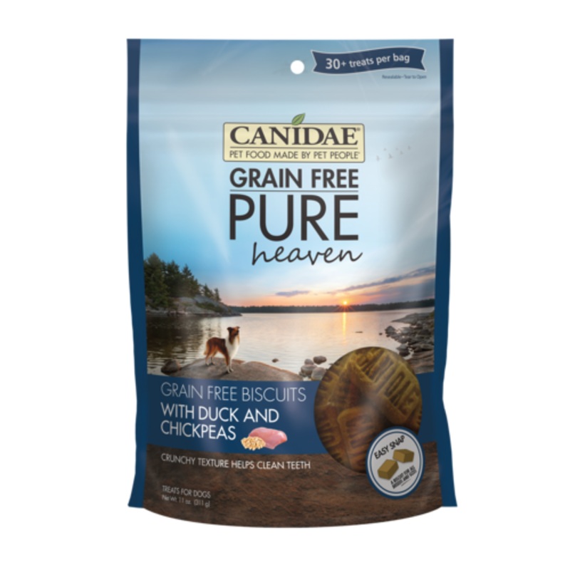 Canidae PURE Grain Free Dog Treats, Duck and Chickpeas