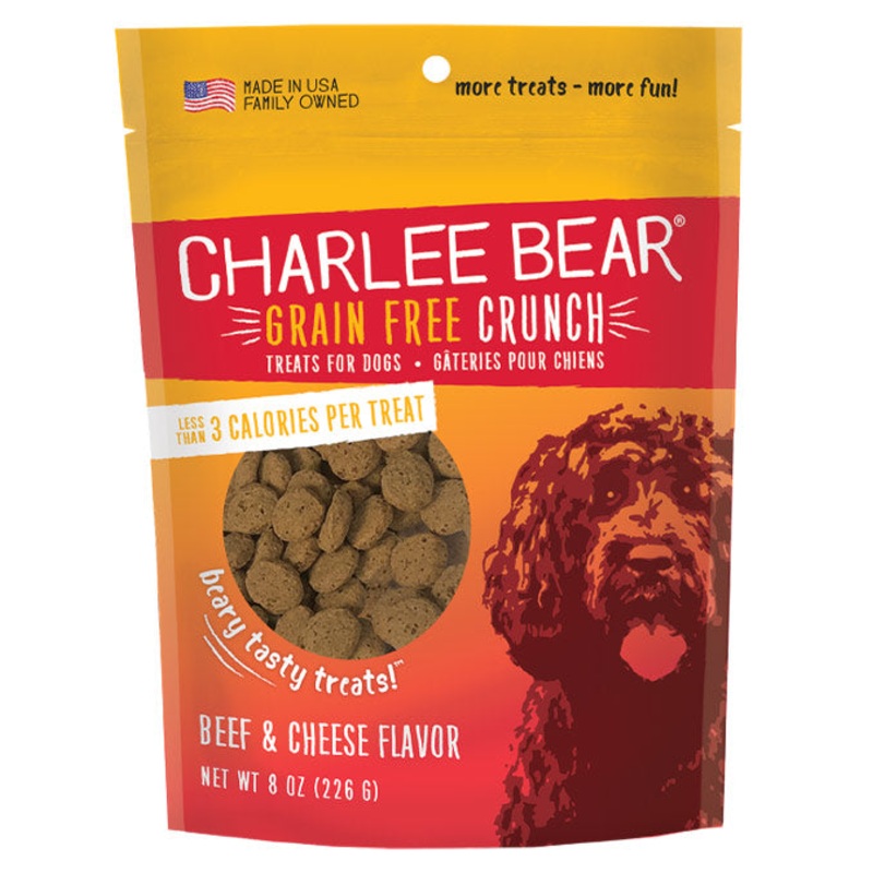 Charlee Bear Grain Free Crunch Beef & Cheese Dog Treats