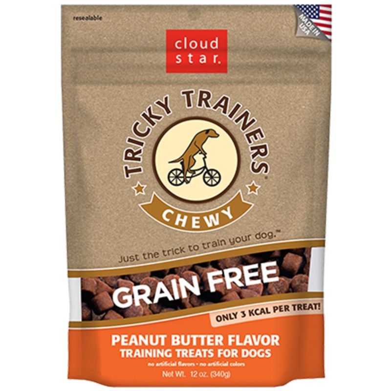 Cloud Star Chewy Tricky Trainers Peanut Butter Dog Treats