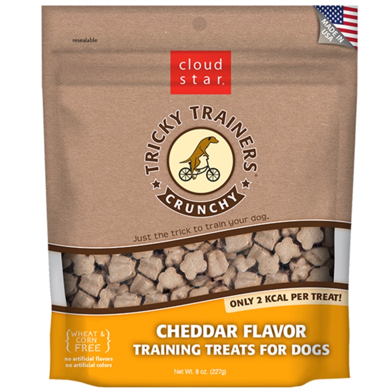 Cloud Star TRICKY TRAINERS CRUNCHY TREATS: CHEDDAR (8 oz)