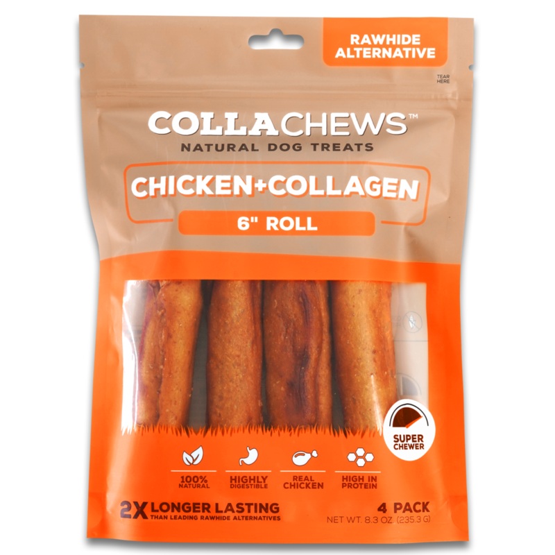 Collachews Chicken COLLACHEWS Rolls Dog Treats