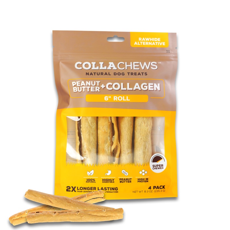 Collachews Peanut Butter+Collagen Rolls