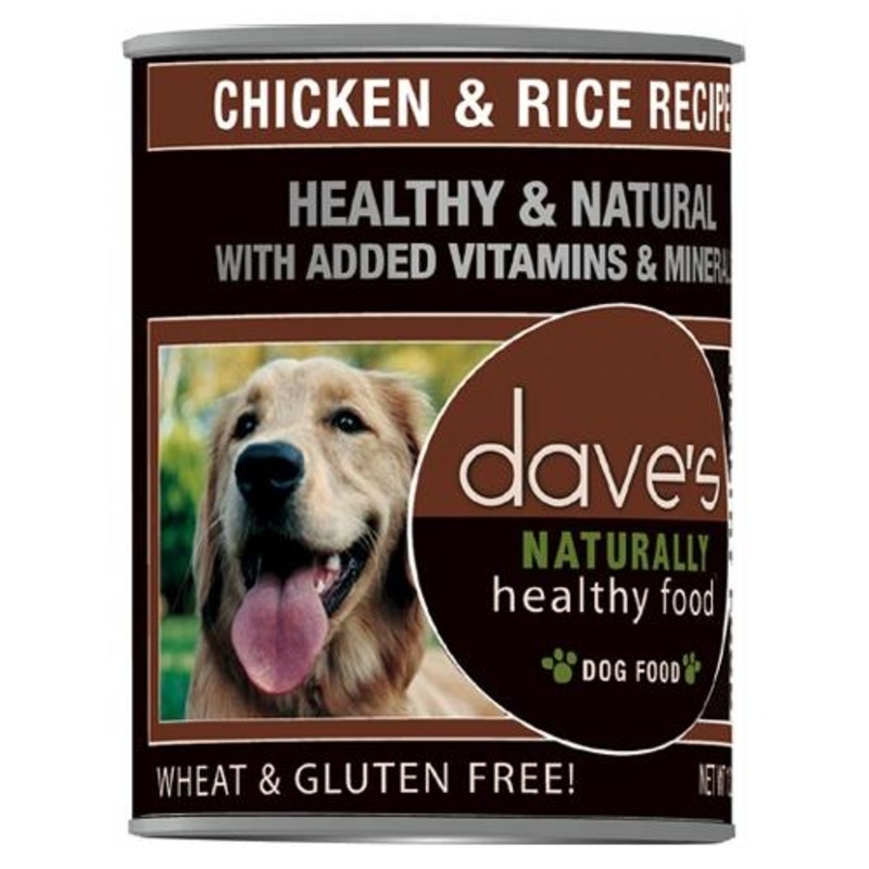 Dave's Naturally Healthy Chicken & Rice Canned Dog Food