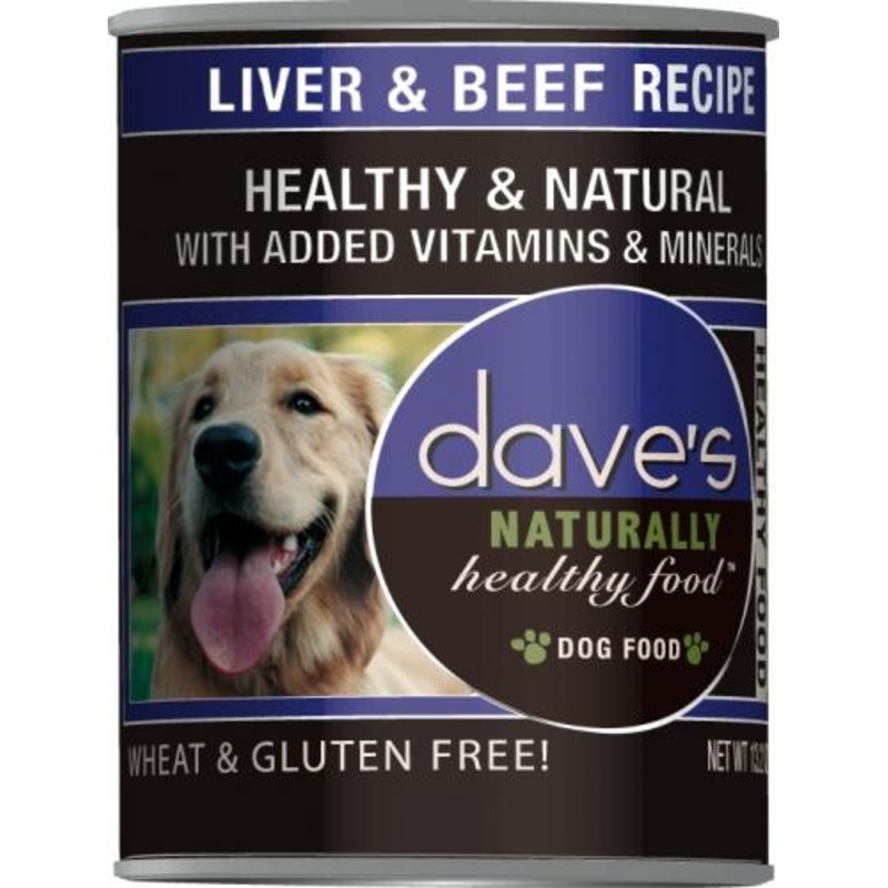 Dave's Naturally Healthy Liver And Beef Canned Dog Food