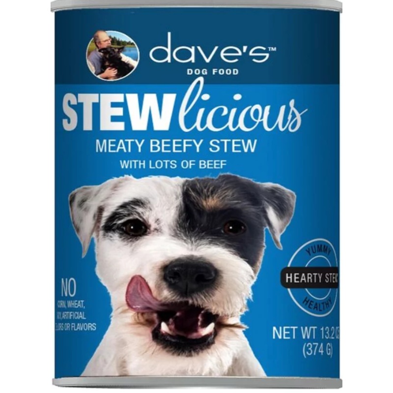 Dave's Stewlicious Meaty Beef Stew Canned Dog Food
