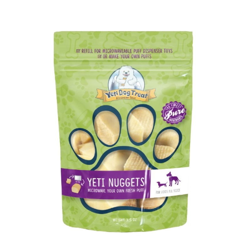 Yeti Refill Nuggets for Puff and Play Dog Toys Natural Yak Cheese Treats