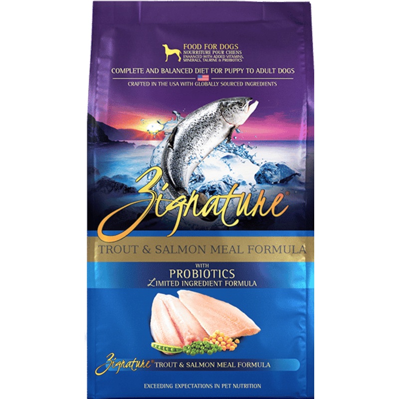 Zignature Limited Ingredient Trout & Salmon Meal Formula Dry Dog Food