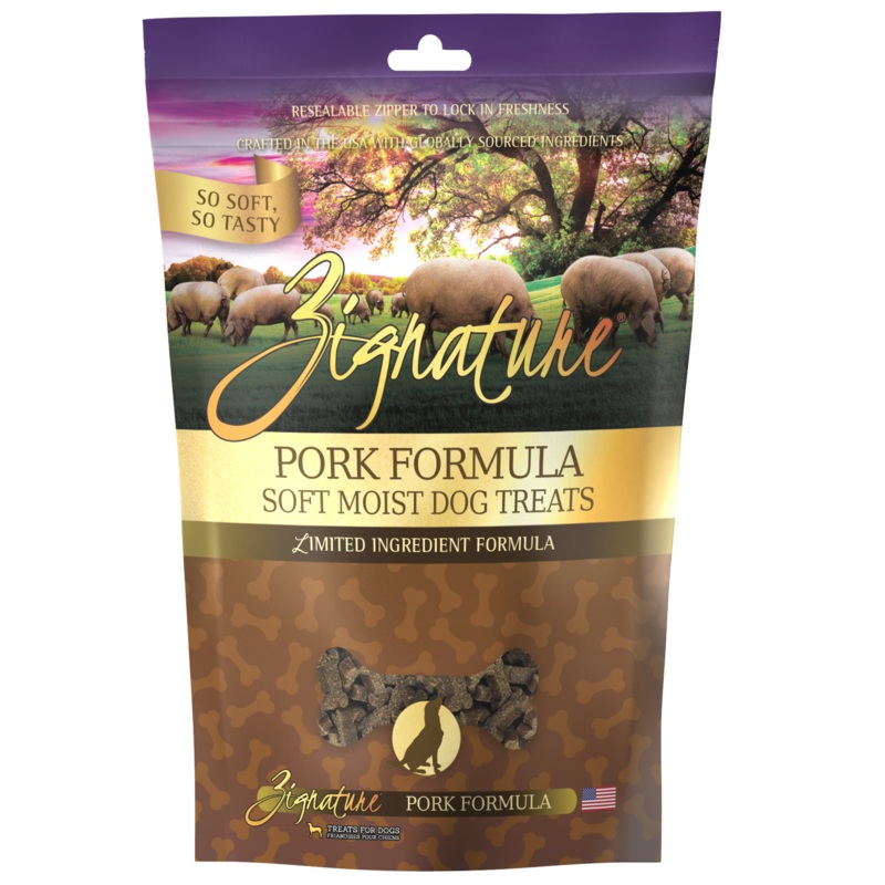 Zignature Pork Formula Soft Moist Treats for Dogs