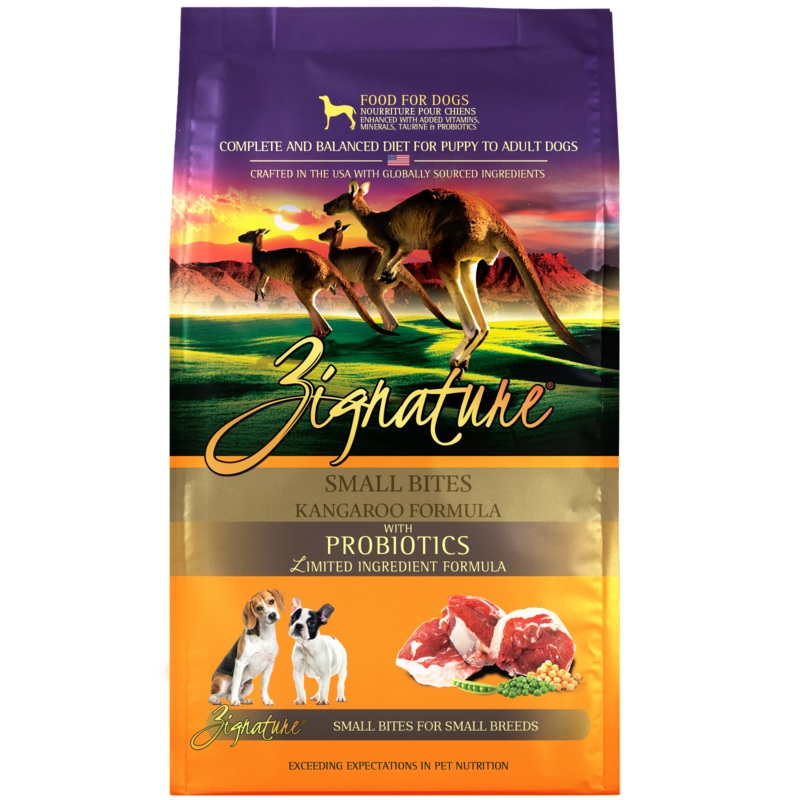 Zignature Small Bites Kangaroo Formula Dry Dog Food