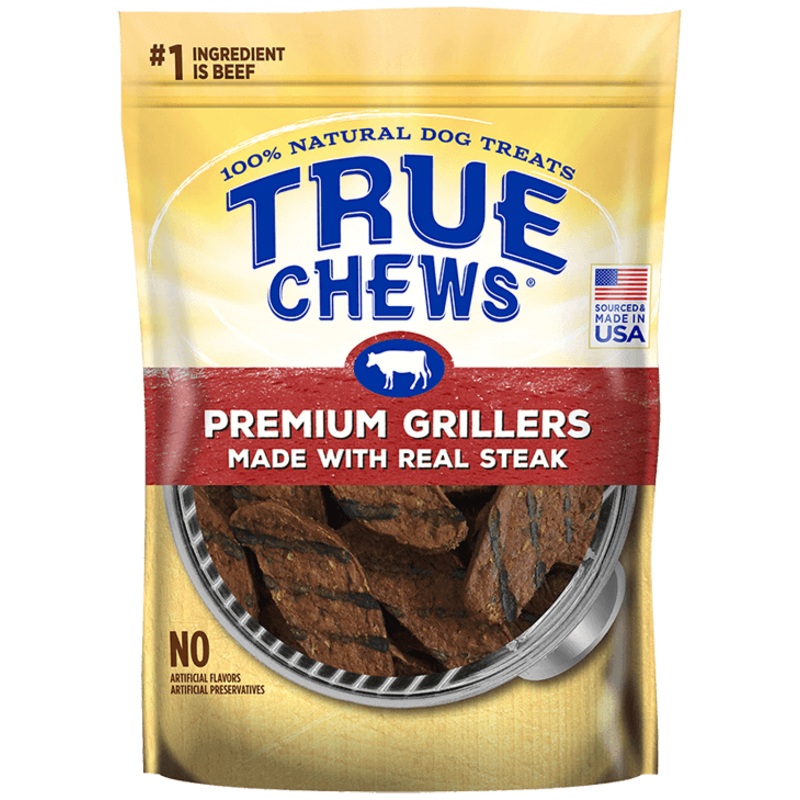 True Chews Premium Grillers with Real Steak Dog Treats