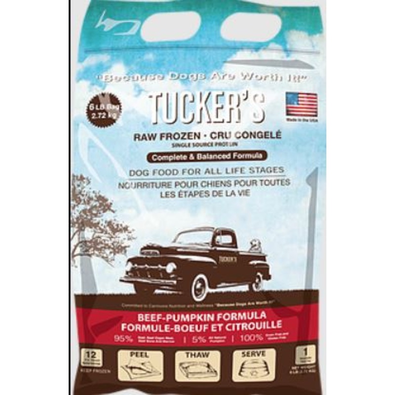 Tucker's Beef-Pumpkin Complete and Balanced Raw Diets for Dogs