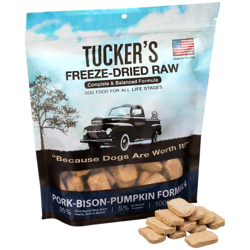 Tucker's Freeze Dried Pork Bison Pumpkin Dog Food (14 oz)