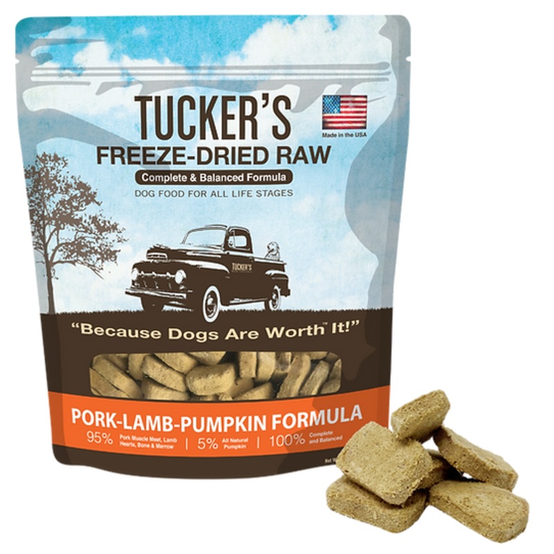 Tucker's Freeze-Dried Raw Pork-Lamb-Pumpkin Dog Food