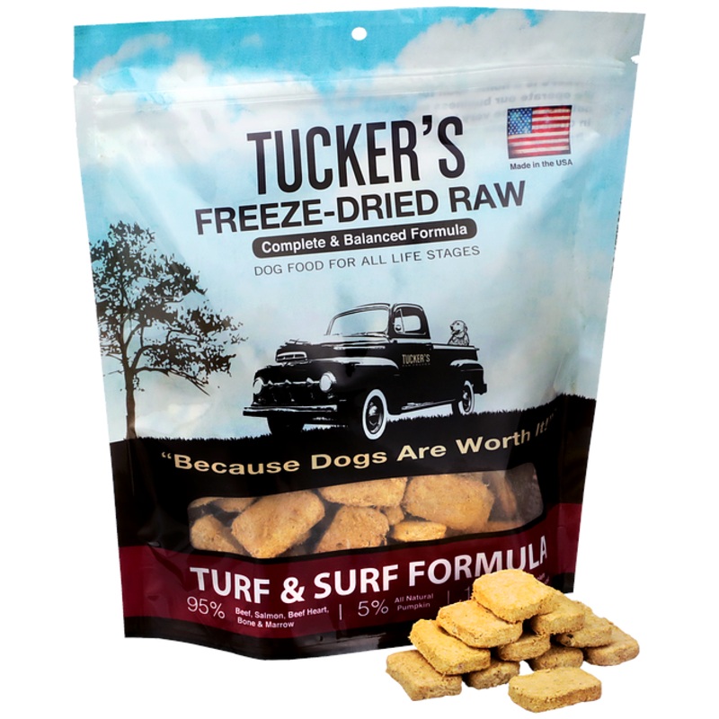 Tucker's Freeze-Dried Raw Turf & Surf Dog Food