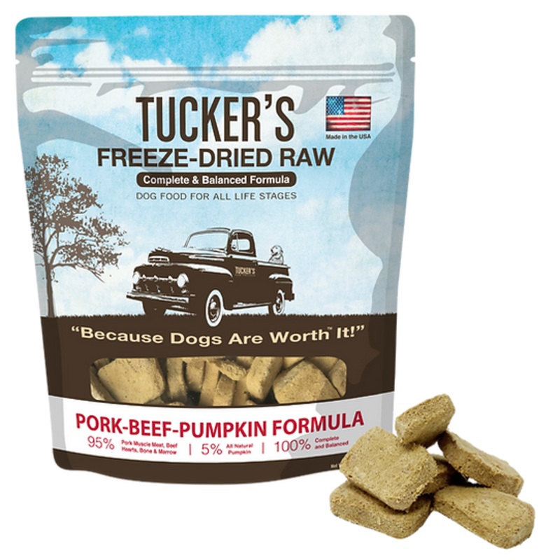 Tucker's Raw Frozen Freeze Dried Raw Pork-Beef-Pumpkin Formula Dog Food