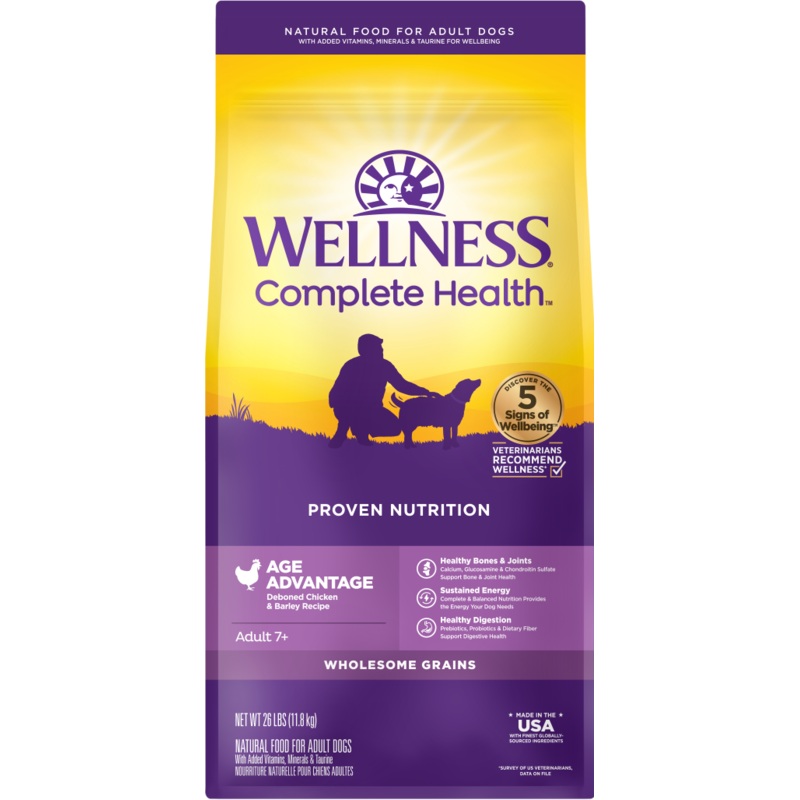 Wellness Complete Health Grained Age Advantage Deboned Chicken & Barley Recipe Dry Dog Food