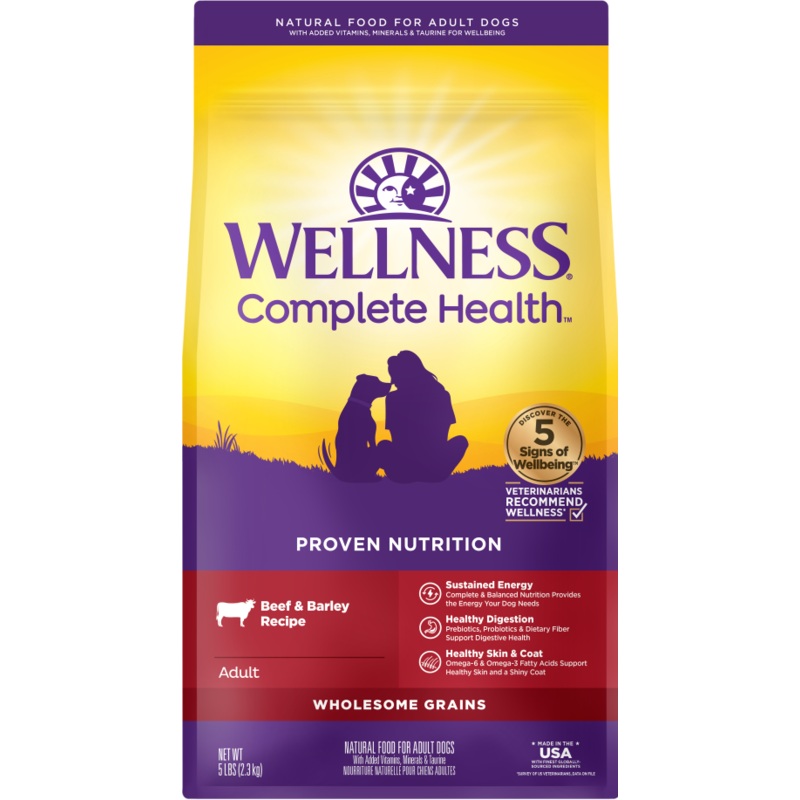 Wellness Complete Health Grained Beef & Barley Recipe Adult Dry Dog Food