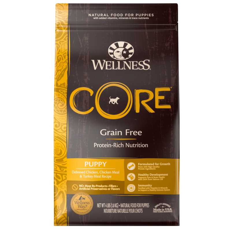 Wellness CORE Grain Free Natural Puppy Health Chicken and Turkey Recipe Dry Dog Food