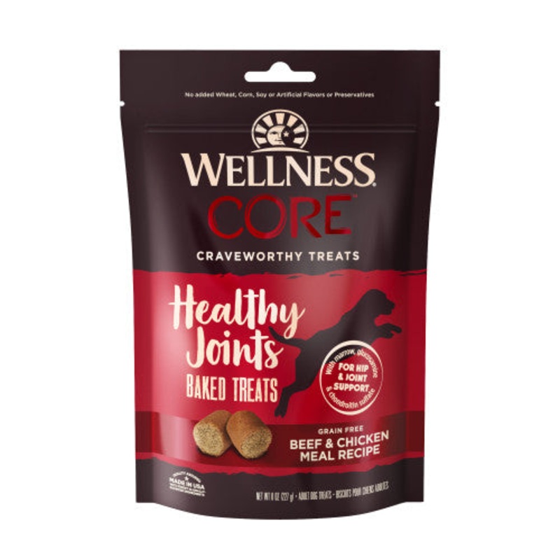 Wellness CORE Healthy Joints Crunchy Dog Treats Beef & Chicken Meal