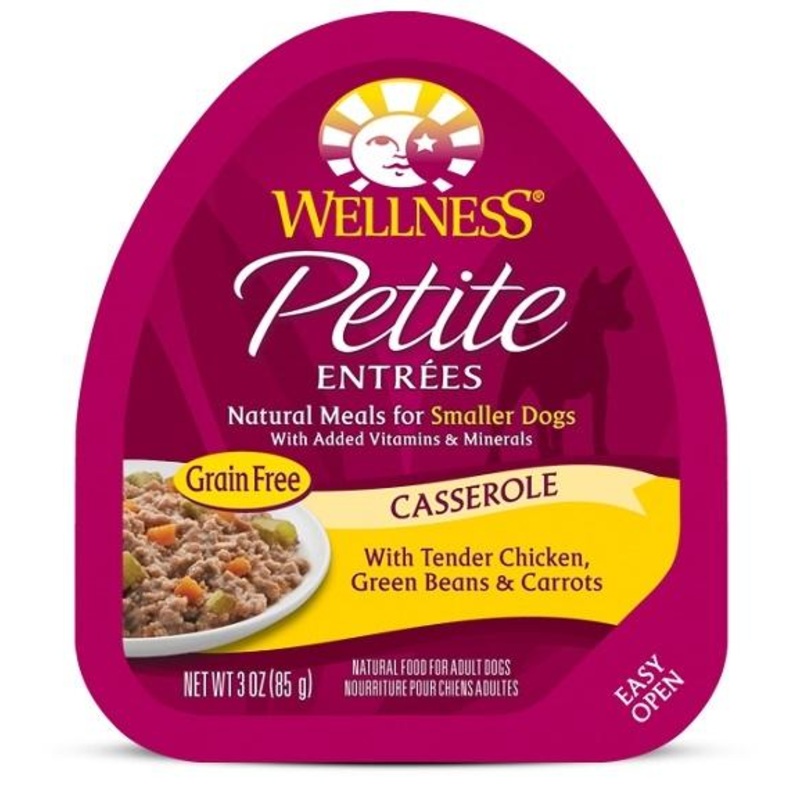 Wellness Petite Entrees Casserole Grain Free Natural Tender Chicken Recipe Wet Dog Food