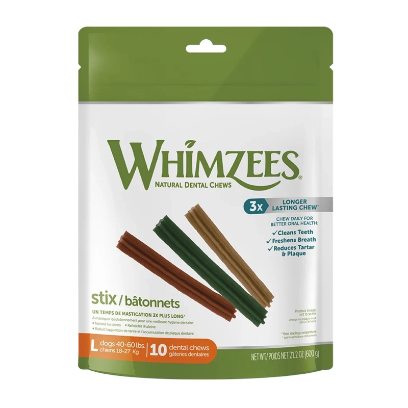 WELLNESS WHIMZEES STIX ALL NATURAL DAILY DENTAL TREAT FOR DOGS
