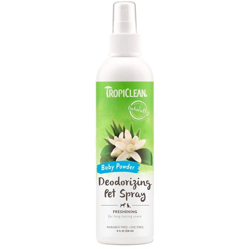TropiClean Baby Powder Deodorizing Spray for Pets
