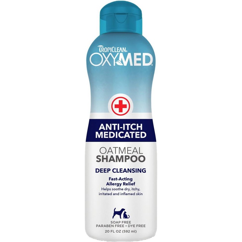 TropiClean OxyMed Medicated Anti-Itch Shampoo for Pets