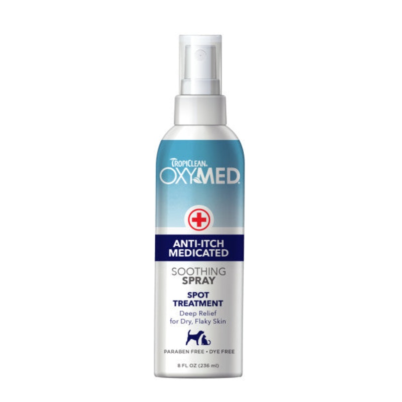 TropiClean OxyMed Medicated Anti itch Spray for Pets