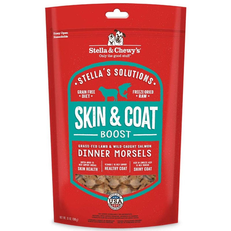Stella's Solutions Freeze Dried Raw Skin & Coat Support Grass-fed Lamb & Salmon Recipe