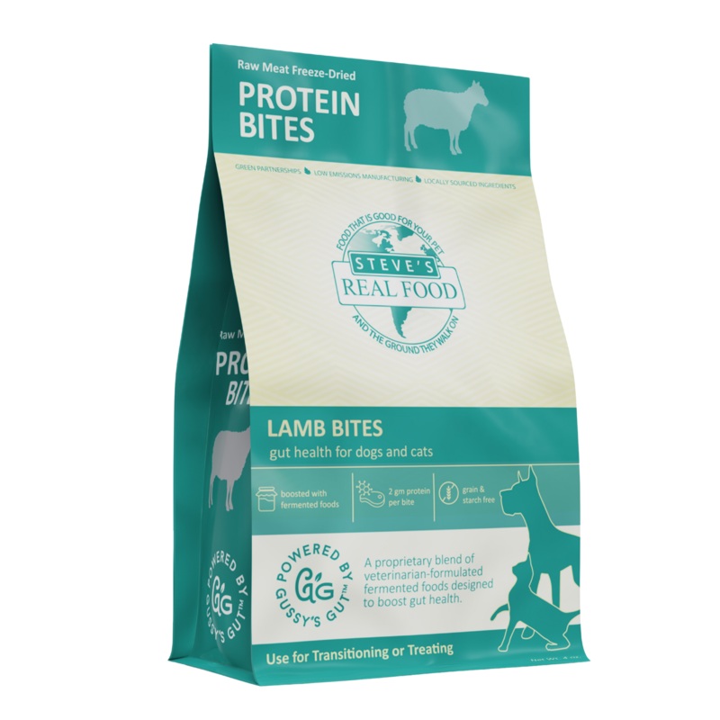 Steve's Lamb Protein Bites  Freeze-Dried Gut Health Treats for Dogs and Cats