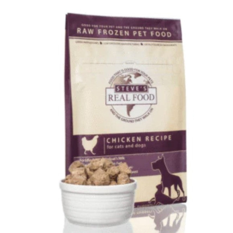 Steve's Real Food Frozen Raw Chicken Diet for Dogs and Cats