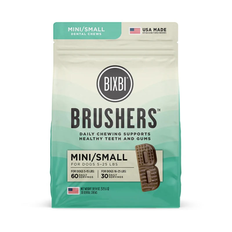 BIXBI Pet Brushers Dental Chews  Extra Small and Small Dogs