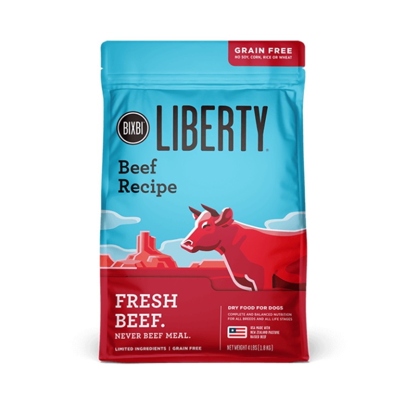 BIXBI Pet Liberty Dry Food for Dogs  Beef Recipe