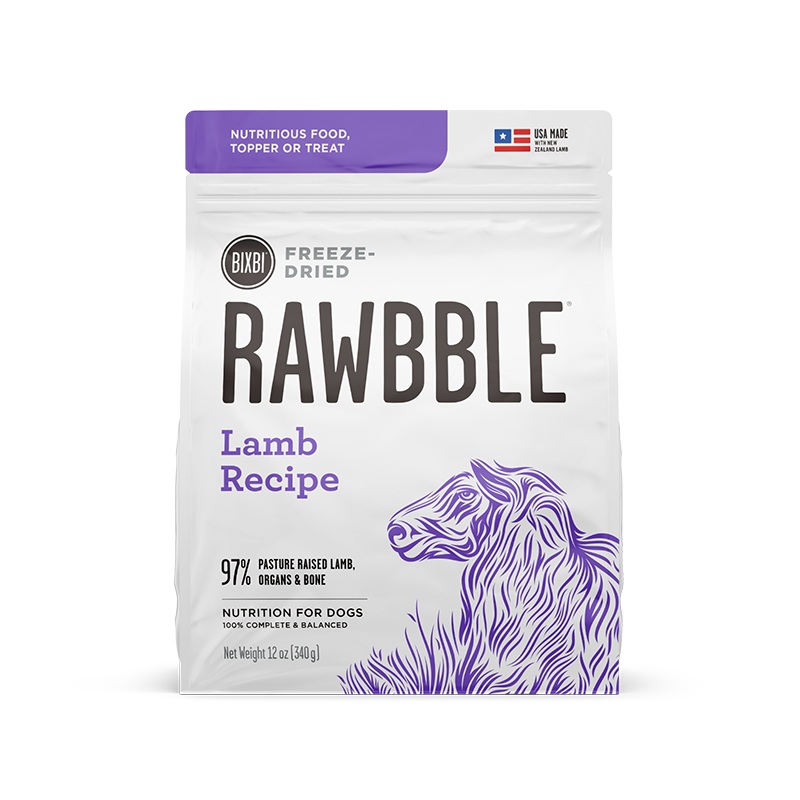 Bixbi Rawbble Freeze-Dried Food for Dogs  Lamb Recipe