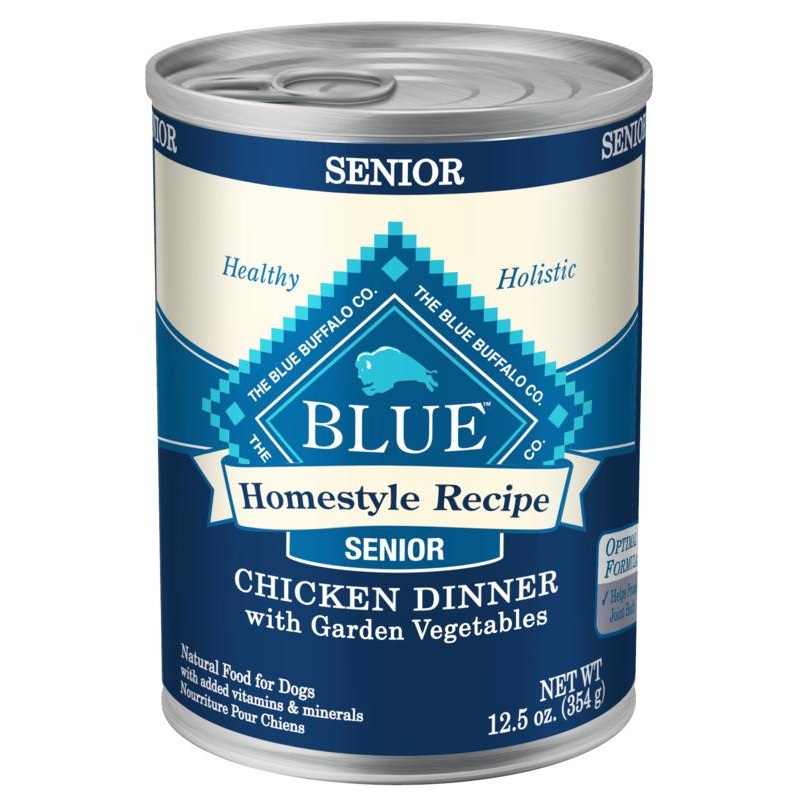 Blue Buffalo Homestyle Senior Dinner Chicken with Garden Vegetables & Brown Rice Canned Dog Food
