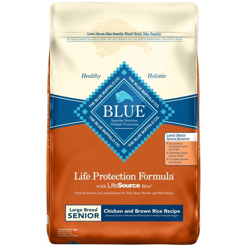 Blue Buffalo Life Protection Chicken & Brown Rice Recipe Large Breed Senior Dry Dog Food