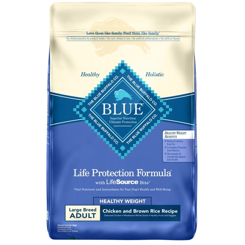Blue Buffalo Life Protection Large Breed Natural Healthy Weight Chicken & Brown Rice Recipe Adult Dry Dog Food