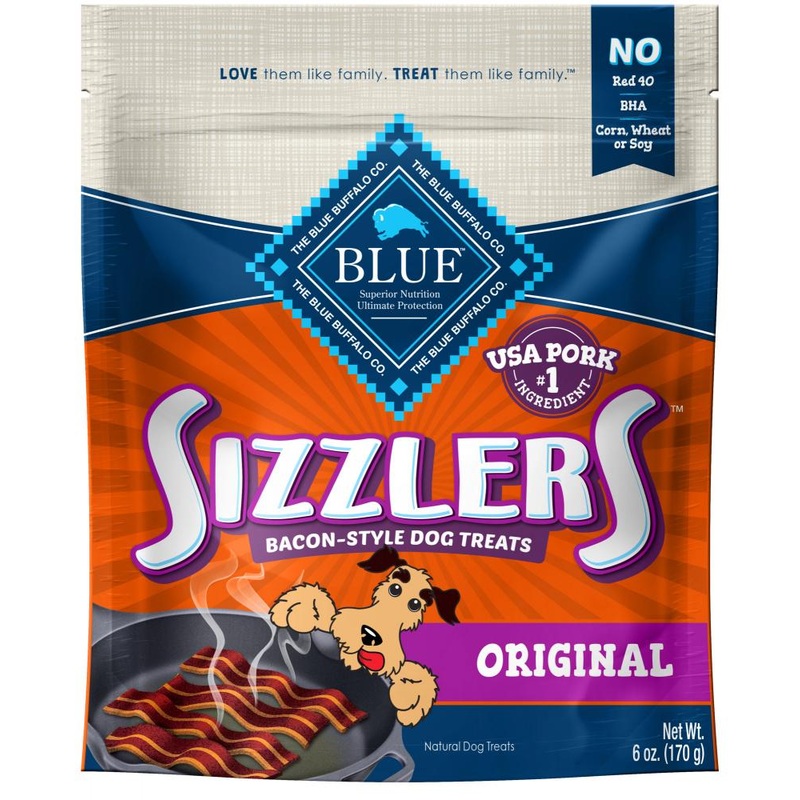 Blue Buffalo Sizzlers Bacon-Style  Dog Treats