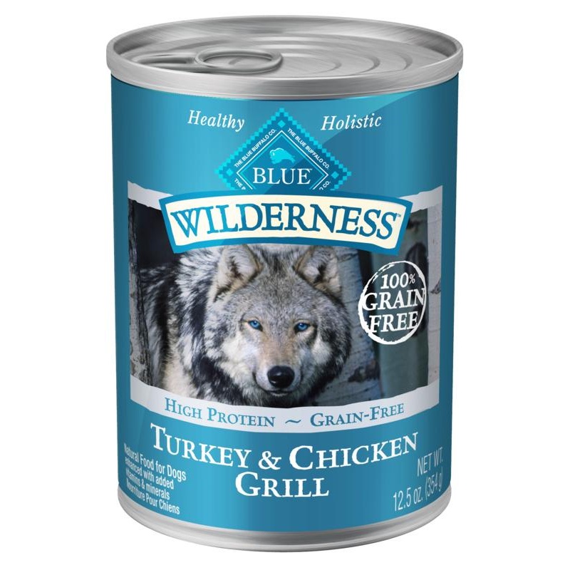 Blue Buffalo Wilderness Turkey & Chicken Grill Canned Dog Food