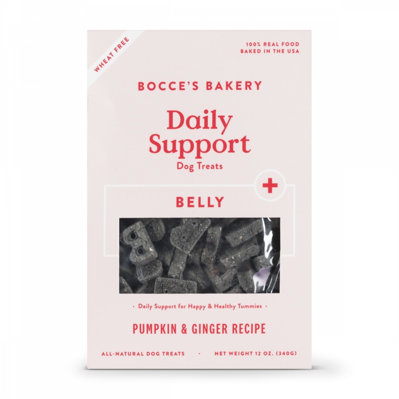 Bocce's Bakery Daily Support Pumpkin & Ginger Recipe Functional Belly Biscuit Dog Treats