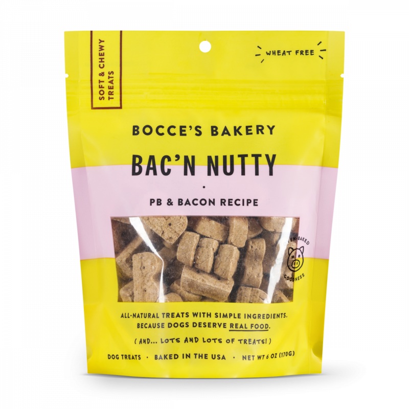 Bocce's Bakery Every Day Bac'n Nutty Soft & Chewy Dog Treats
