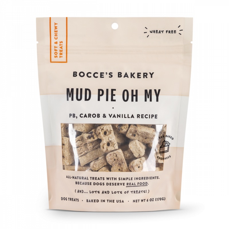 Bocce's Bakery Every Day Mud Pie Oh My Soft & Chewy Dog Treats